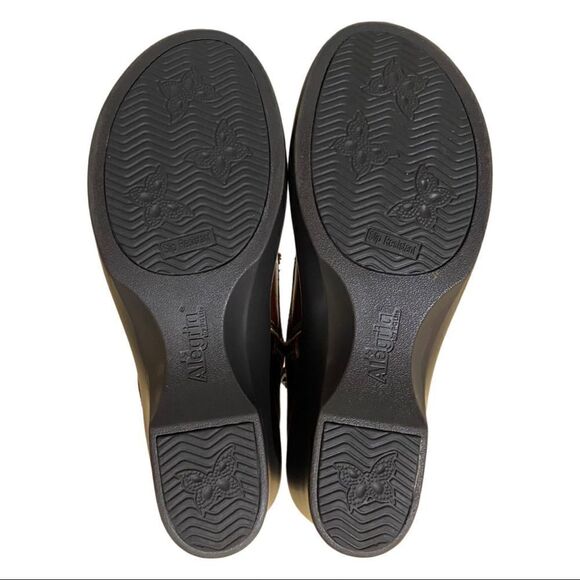 🥾 Alegria By PG Lite Eliza Dark Academia Leather Chestnut Luster Chunky Boots - Picture 6 of 13